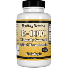 Вітамін Healthy Origins Вітамін Е 1000IU, 60 желатинових капсул (HO15149)
