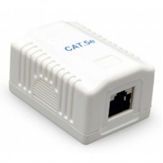 Комп'ютерна розетка Cablexpert RJ45x1 UTP, cat.5e (NCAC-1U5E-01)
