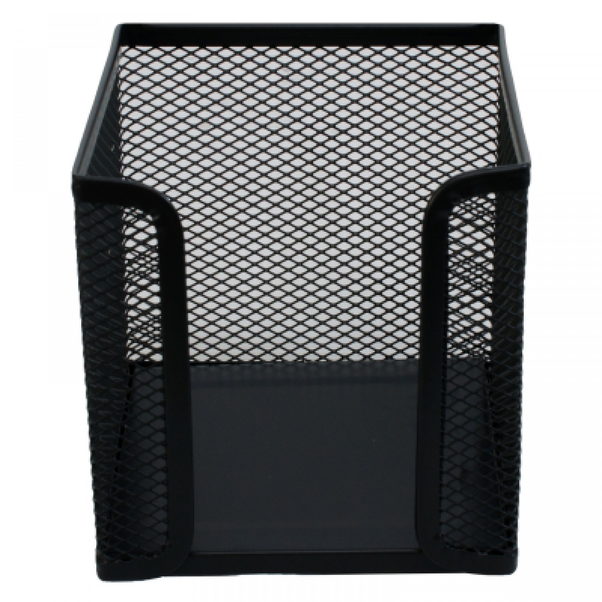 Підставка-куб для листів і паперів H-Tone 10х10х10 см, металевий чорний (SET-HT-JJ41204)