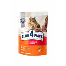 Сухий корм для кішок Club 4 Paws Преміум. З ефектом виведення шерсті 300 г (4820083909313)