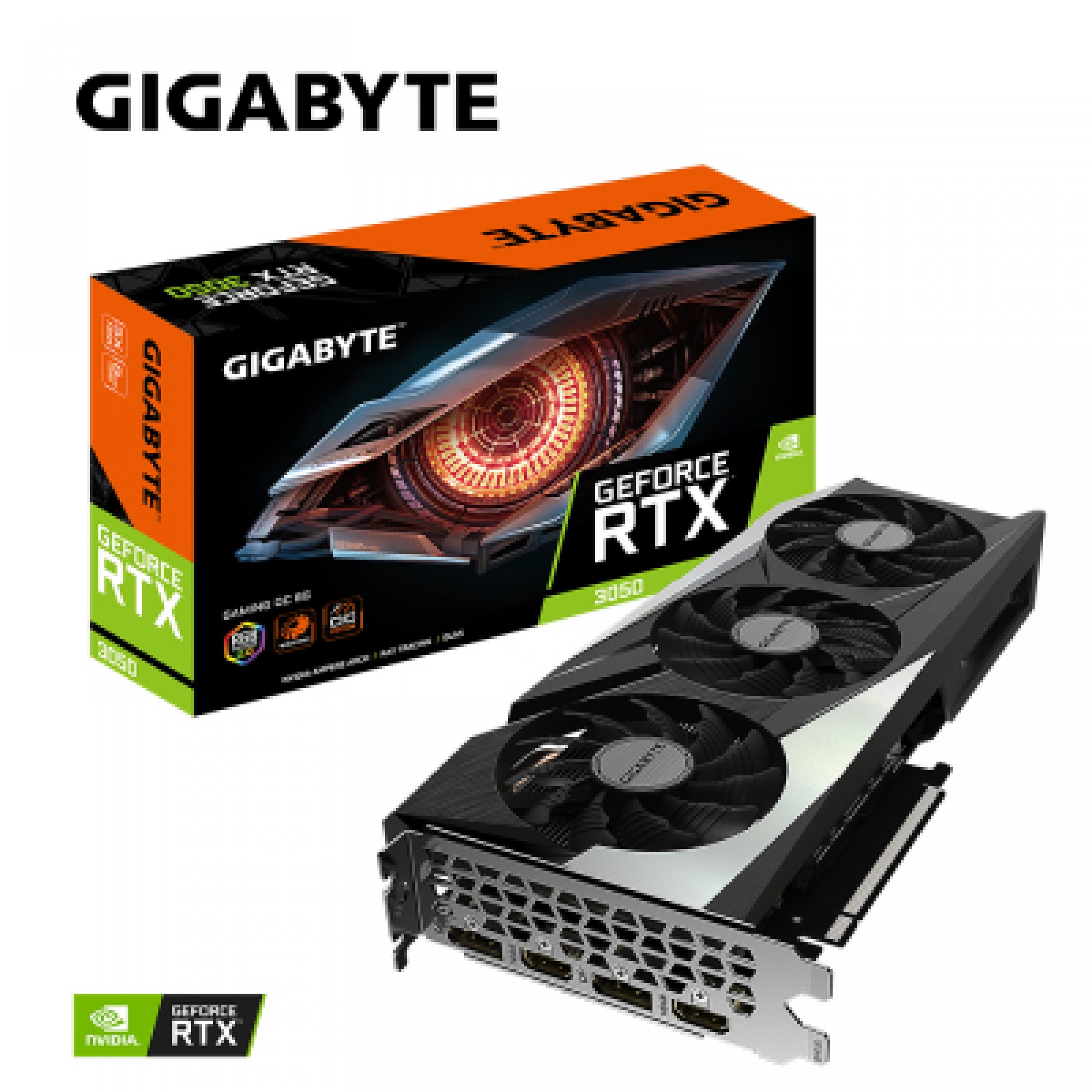 Відеокарта GIGABYTE GeForce RTX3050 8Gb GAMING OC (GV-N3050GAMING OC-8GD)