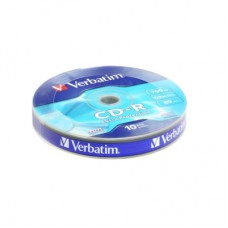 Диск CD Verbatim CD-R 700Mb 52x Spindle Wrap box Extra 10Шт (43725)