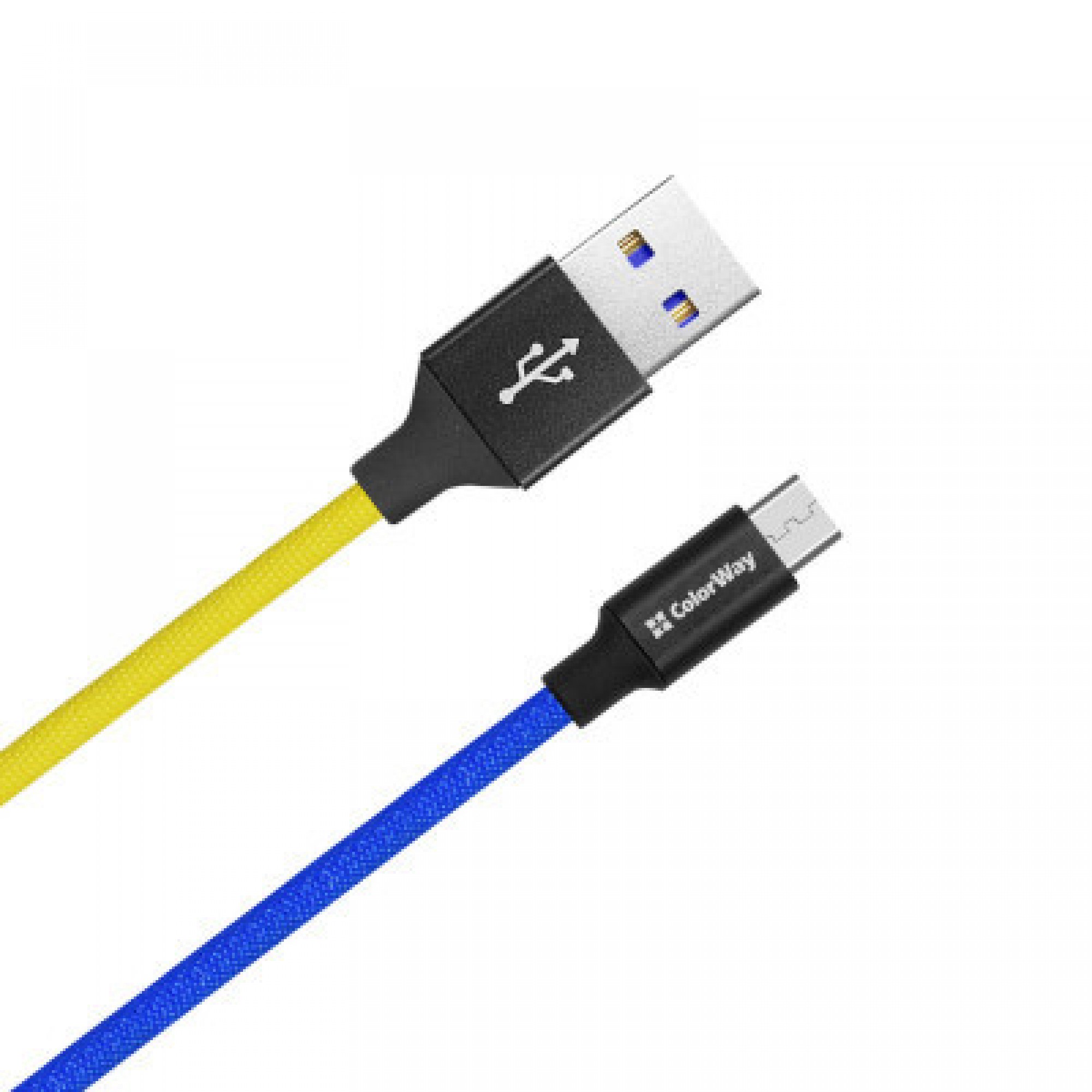 Дата кабель USB 2.0 AM to Micro 5P 1.0m National ColorWay (CW-CBUM052-BLY)