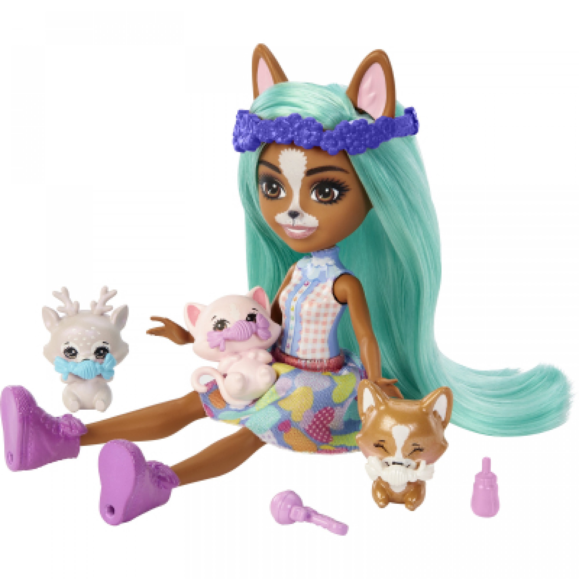 Лялька Enchantimals Друзі-малята Кролик Брі та Твіст (HLK86)