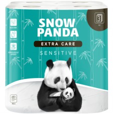 Туалетний папір Сніжна Панда Extra Care Sensitive 3 шари 8 рулонів (4820183970688)