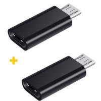 Перехідник USB Type-C to MicroUSB AC-020 2 pcs XoKo (XK-AC020-BK2)