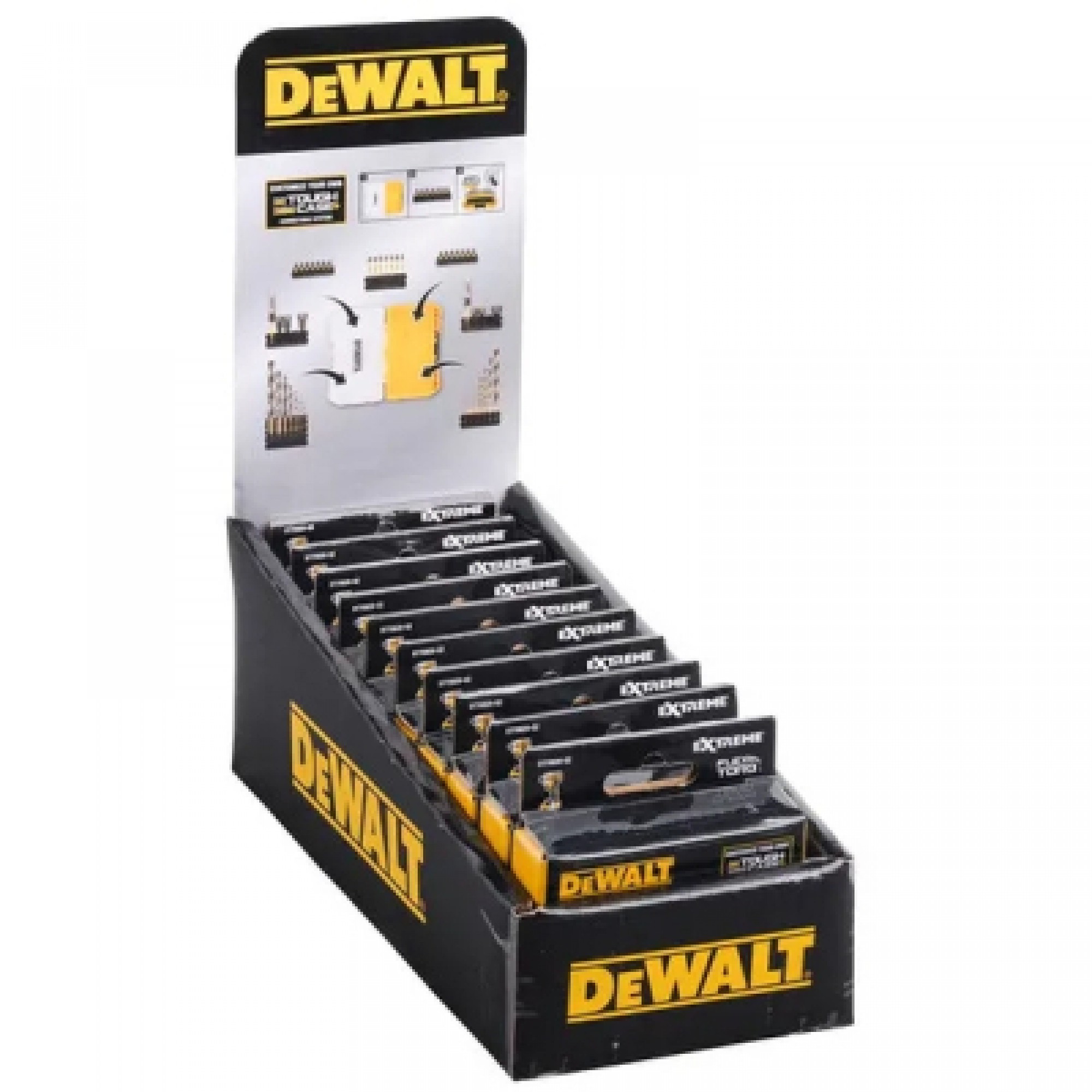 Набір біт DeWALT в касеті для Tough Case, FlexTorq, L=57 мм, Рh1, Рh2-2шт, Рz1, Рz2-2шт. (DT70819)
