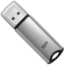 USB флеш накопичувач Silicon Power 64 GB Silicon M02 Aluminum Silver USB 3.2 (SP064GBUF3M02V1S)
