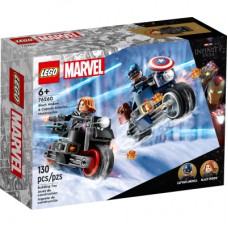 Конструктор LEGO Marvel Мотоцикли Чорної Вдови й Капітана Америка 130 деталей (76260)