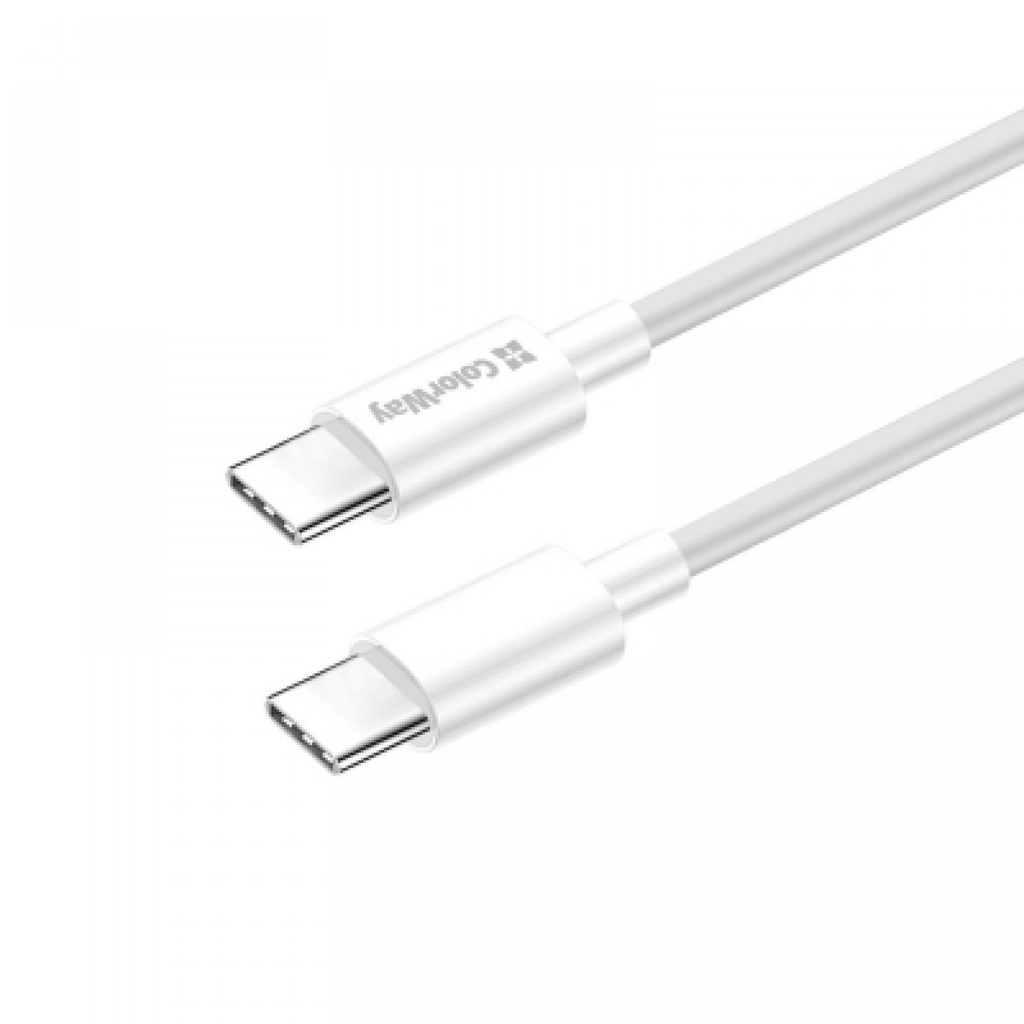 Дата кабель USB-C to USB-C 1.0m 3A 60W white ColorWay (CW-CBPDCC055-WT)