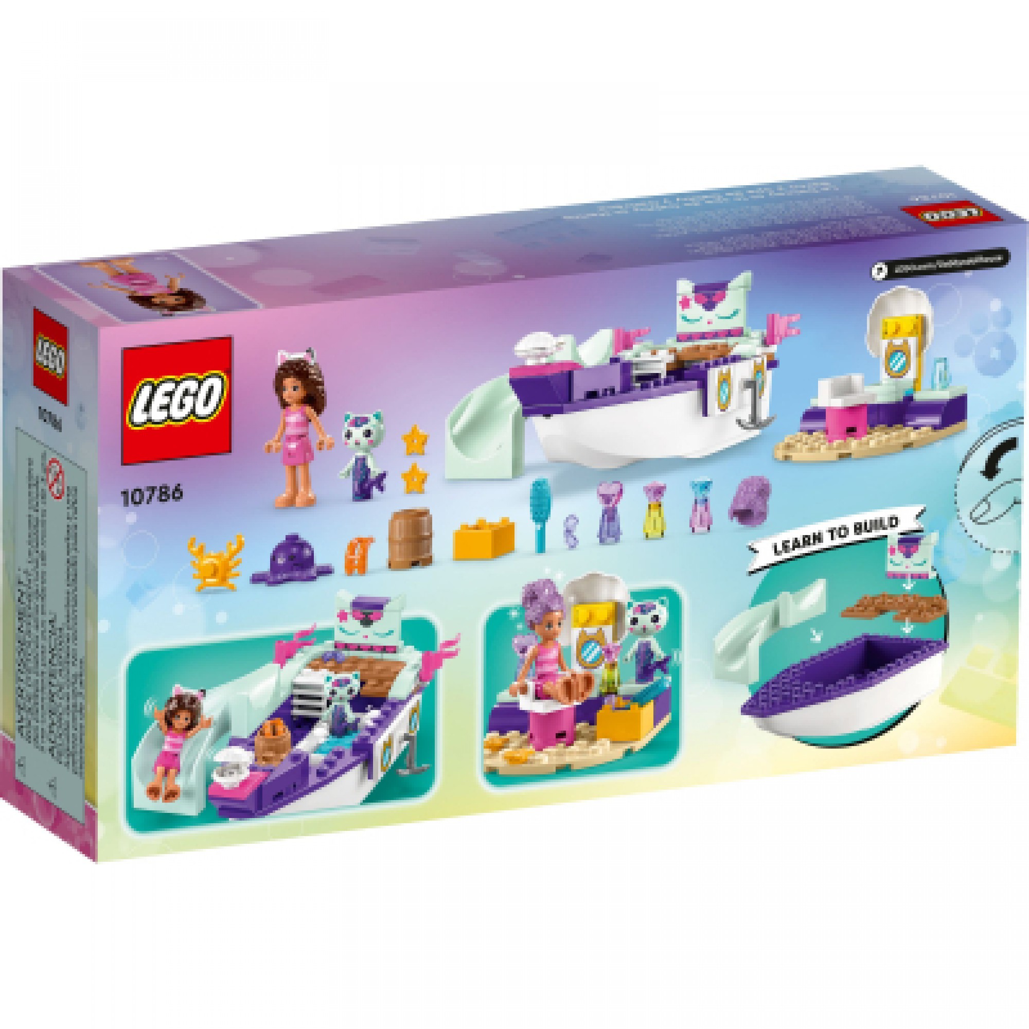 Конструктор LEGO Gabby's Dollhouse Корабель і спа Ґаббі й Нявки 88 деталей (10786)