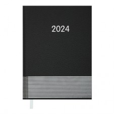Тижневик Buromax датований 2024 PARALLEL A5 чорний (BM.2107-01)