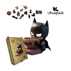 Пазл Ukropchik дерев'яний Супергерой Бетмен size - M в коробці з набором-рамкою (Batman Superhero A4)