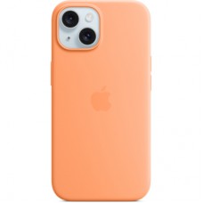 Чохол до мобільного телефона Apple iPhone 15 Silicone Case with MagSafe Orange Sorbet (MT0W3ZM/A)