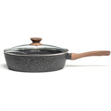 Сотейник Hölmer Natural кований з кришкою 28 см (DF-42828-FAMWL Natural)