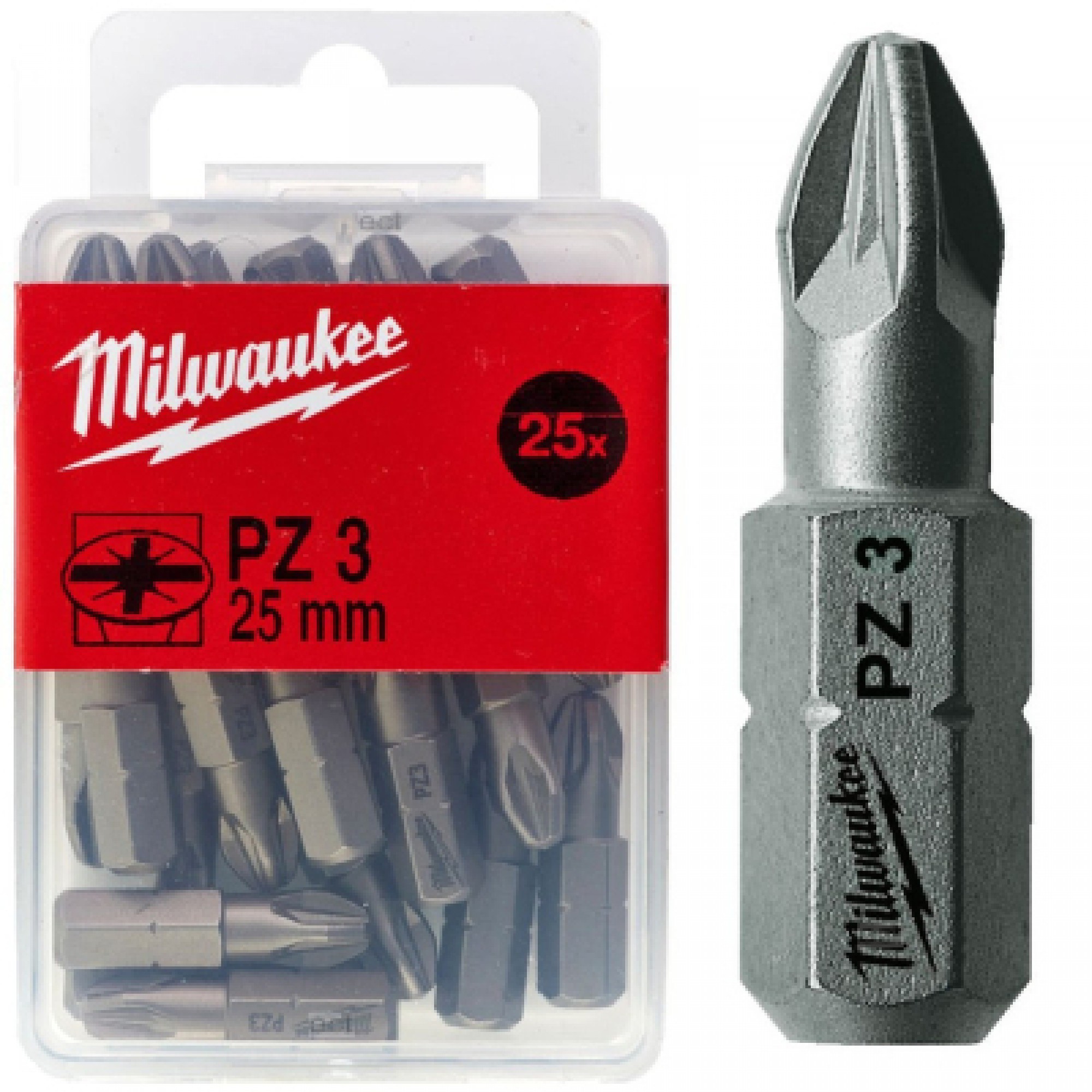 Набір біт Milwaukee PZ3, 25мм, 25шт (4932399591)