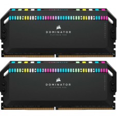 Модуль пам'яті для комп'ютера DDR5 32GB (2x16GB) 6000 MHz Dominator Platinum RGB Black Corsair (CMT32GX5M2B6000C30)