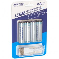 Акумулятор Beston AA USB Type-C 1460mAh 1.5V Li-ion * 4 (2AC-60/AA620265)