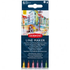 Лайнер Derwent набір Line Maker Colour 6 шт, кольорові (5028252595971)