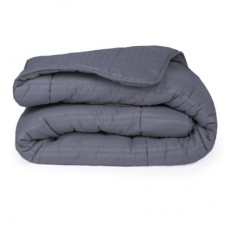 Ковдра MirSon зимова Шовкова Супер Тепла №9003 Eco Light Gray 200x220 см (2200005993514)