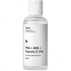 Тонік для обличчя Sane PHA + AHA + Vitamin C 2% Purifying Glow Solution 50 мл (4820266830588)