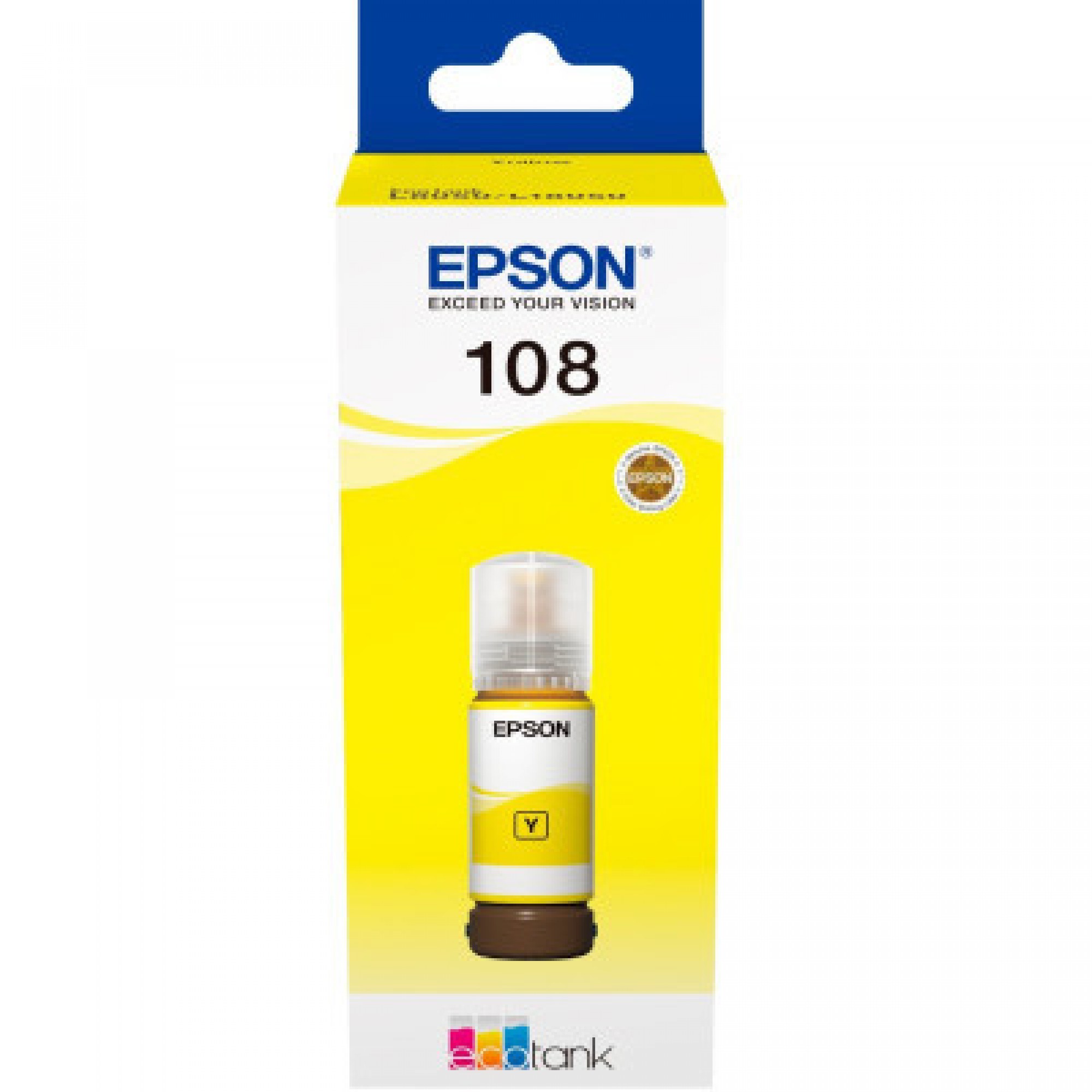 Контейнер з чорнилом Epson 108 EcoTank L8050/L18050 yellow (C13T09C44A)