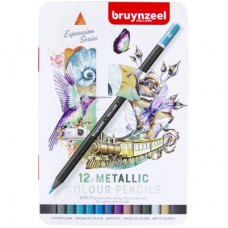 Олівці кольорові Bruynzeel EXPRESSION METALLIC, 12 шт. (8712079468422)