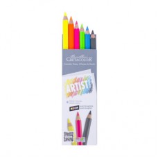 Олівці кольорові Cretacolor МЕГА Artist Studio Line 5 шт неонових + 1 графітовий МЕГА НВ (9014400277109)