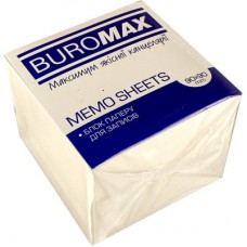 Папір для нотаток Buromax білий 90х90х50 мм, не склеєний (BM.2276)