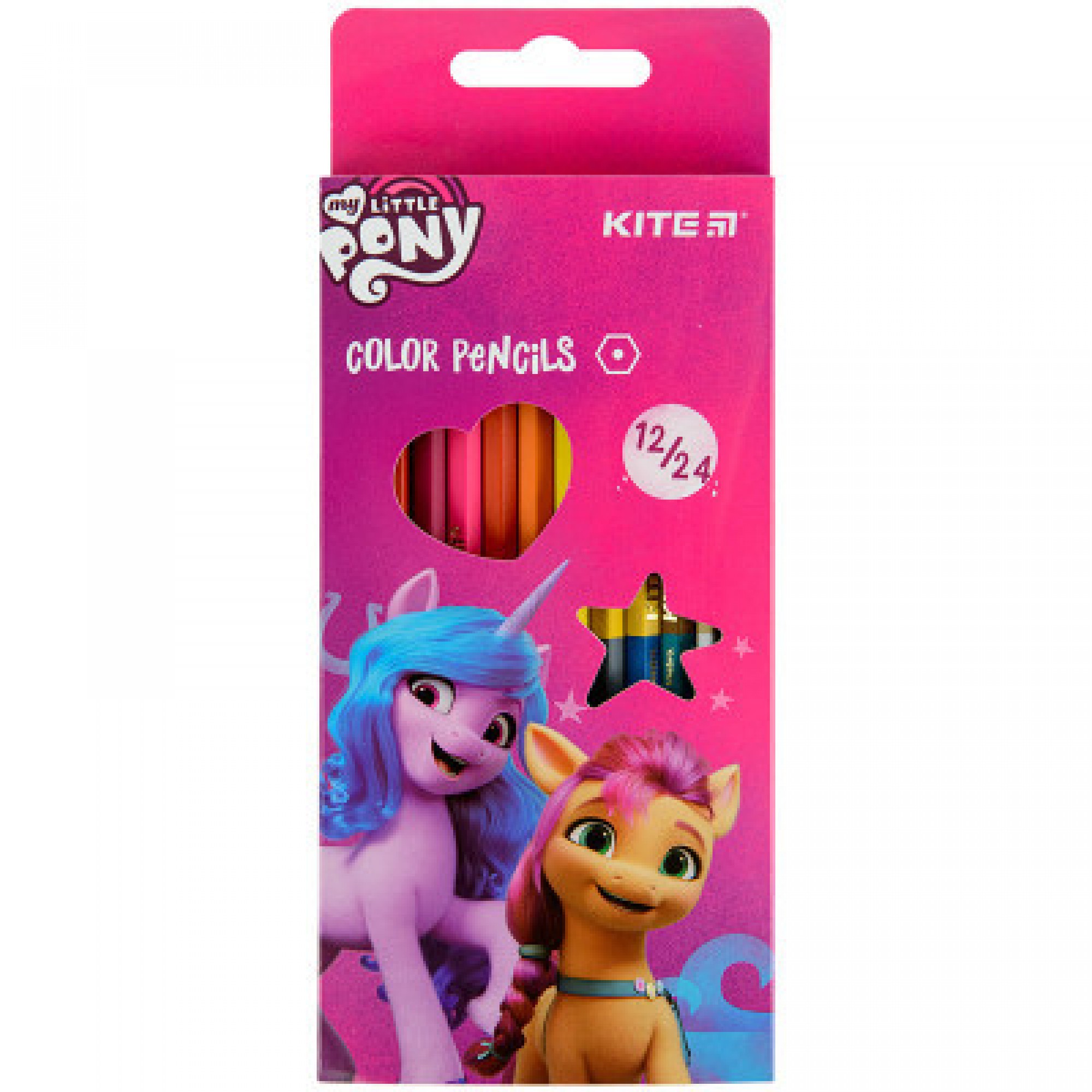 Олівці кольорові Kite My Little Pony двосторонні, 12 кольорів (LP22-054)