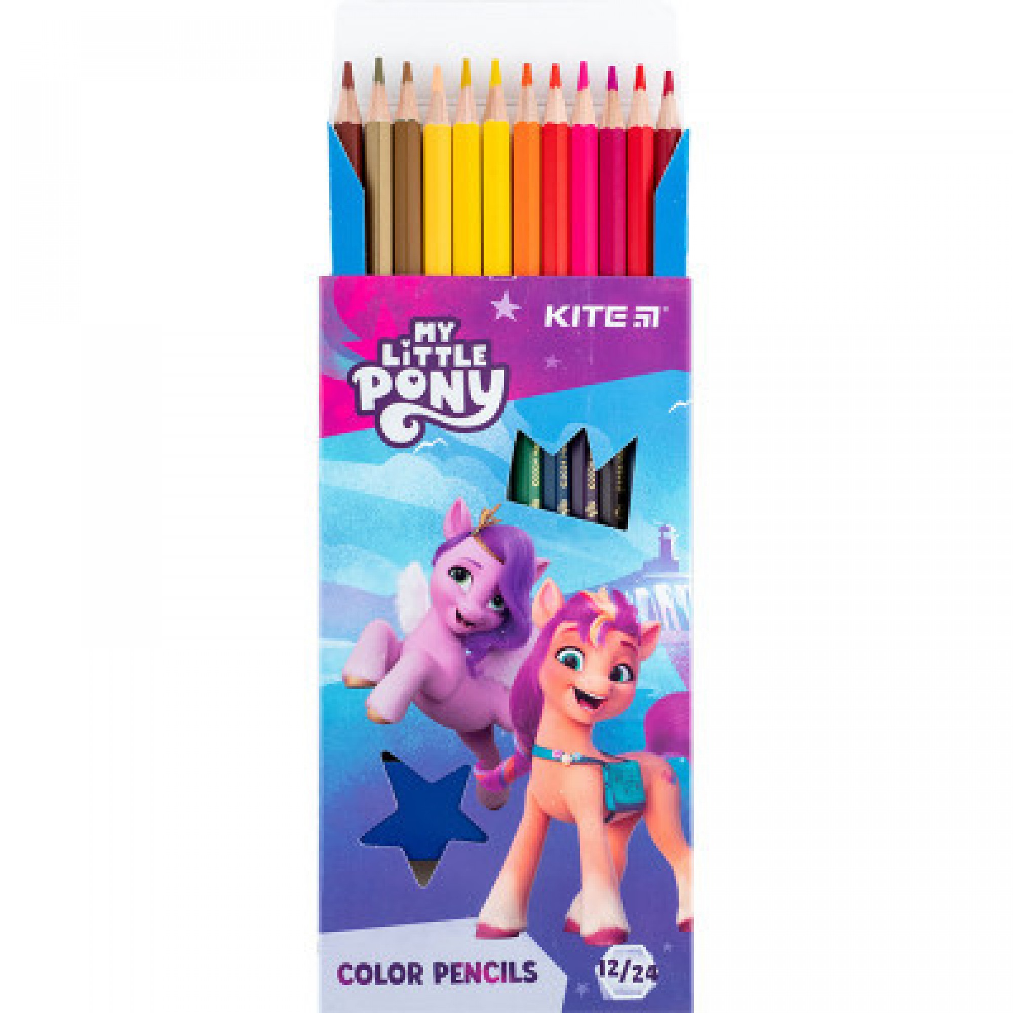 Олівці кольорові Kite My Little Pony двосторонні, 12 кольорів (LP24-054)