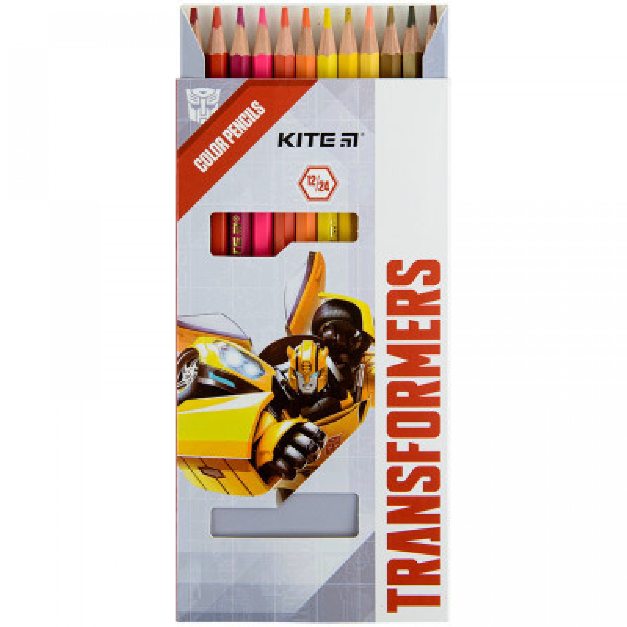 Олівці кольорові Kite Transformers двосторонні, 12 кольорів (TF22-054)