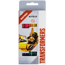 Олівці кольорові Kite Transformers двосторонні, 12 кольорів (TF22-054)