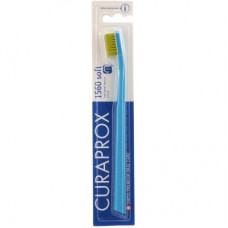 Зубна щітка Curaprox CS 1560 Soft М'яка D 0.15 мм Блакитна із салатовою щетиною (CS 1560-02)