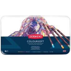 Олівці кольорові Derwent Coloursoft, 36 кольорів (5028252188944)