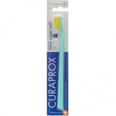 Зубна щітка Curaprox CS 3960 Super Soft Суперм'яка D 0.12 мм Бірюзова з жовтою щетиною (CS 3960-16)