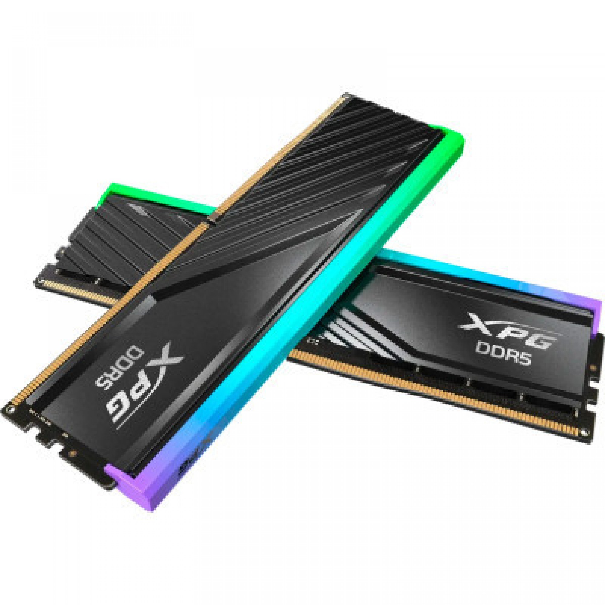 Модуль пам'яті для комп'ютера DDR5 32GB (2x16GB) 6000 MHz XPG Lancer Blade RGB Black ADATA (AX5U6000C3016G-DTLABRBK)
