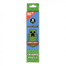 Олівці кольорові Yes 6 кольорів Minecraft Creeper (290724)