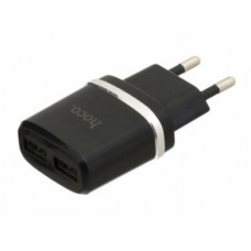 Зарядний пристрій HOCO C12 Smart dual USB charger Black (6957531063094)