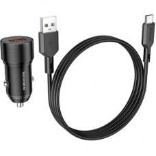 Зарядний пристрій BOROFONE BZ19A charger set (Type-C) USB-A Black (BZ19ACB)