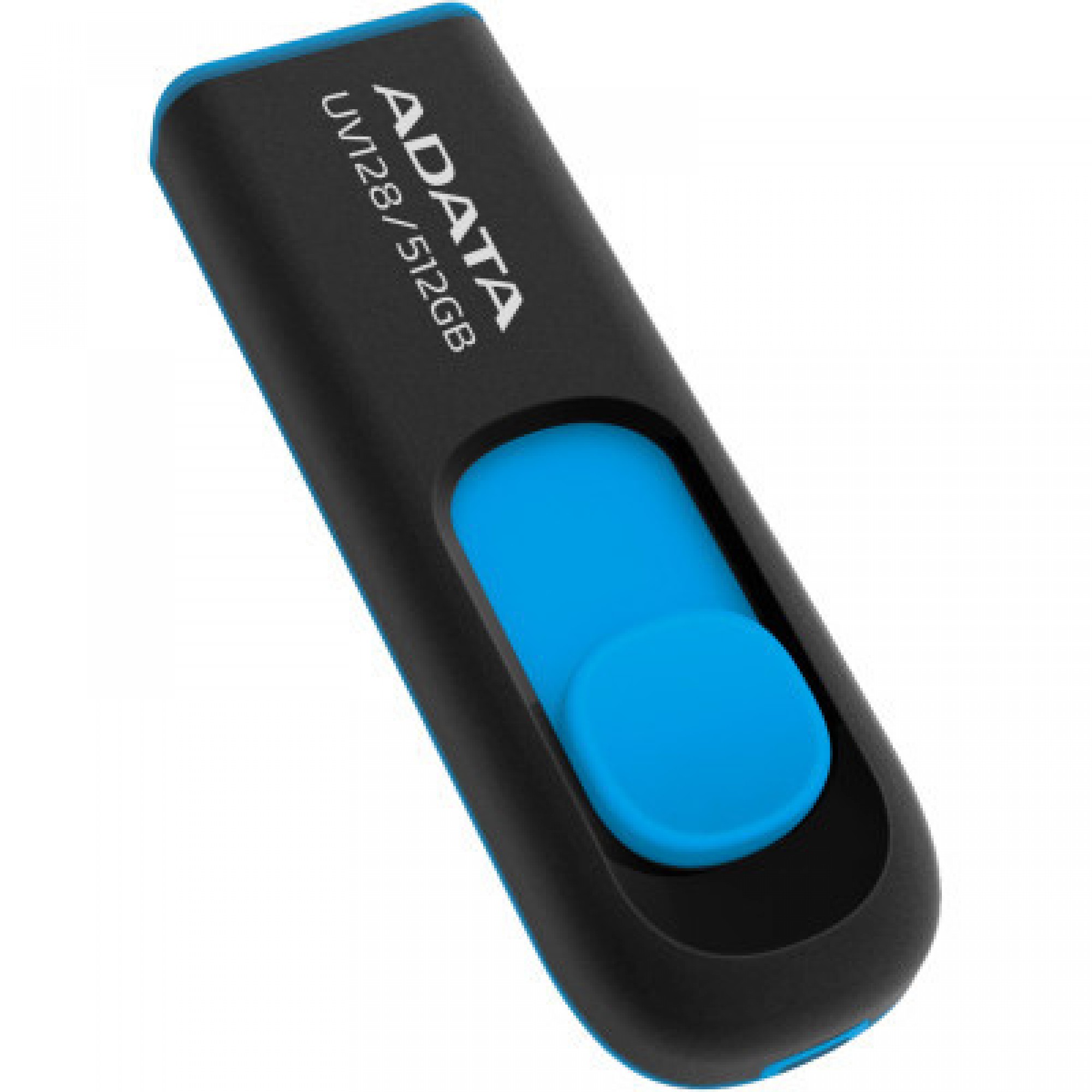 USB флеш накопичувач ADATA 512GB AUV 128 Black/Blue USB 3.2 (AUV128-512G-RBE)
