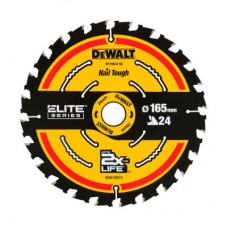 Диск пильний DeWALT ELITE EXTREME, 165х20х24, кут заточування 18 гр. (DT10624)
