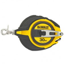 Рулетка DeWALT STEEL, 30 м х 10 мм, гумовий литий корпус (DWHT0-34093)