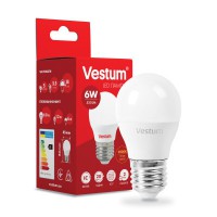 Лампочка Vestum G45 6W 3000K 220V E27 (1-VS-1202)
