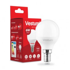 Лампочка Vestum G45 6W 4100K 220V E14 (1-VS-1203)
