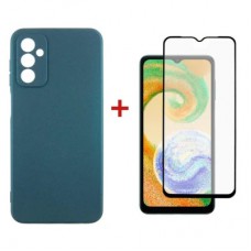 Чохол до мобільного телефона Dengos Samsung Galaxy A04s Case + Glass (Green) (DG-KM-78)