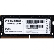 Модуль пам'яті для ноутбука SoDIMM DDR4 16GB 2666 MHz Prologix (PRO16GB2666D4S)