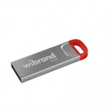 USB флеш накопичувач Wibrand 16GB Falcon Silver-Red USB 2.0 (WI2.0/FA16U7R)