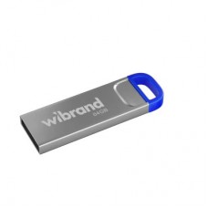 USB флеш накопичувач Wibrand 64GB Falcon Silver-Blue USB 2.0 (WI2.0/FA64U7U)