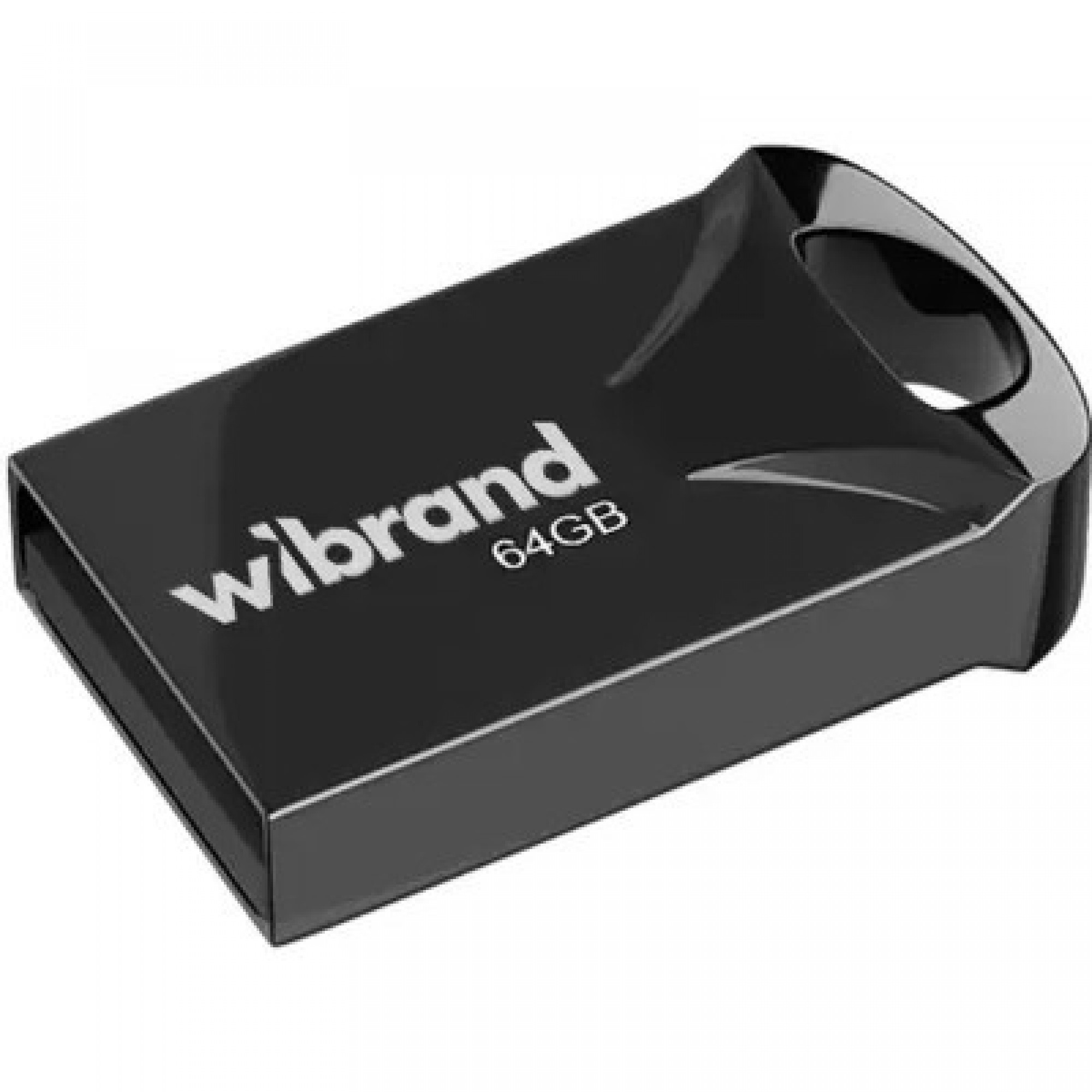 USB флеш накопичувач Wibrand 64GB Hawk Black USB 2.0 (WI2.0/HA64M1B)